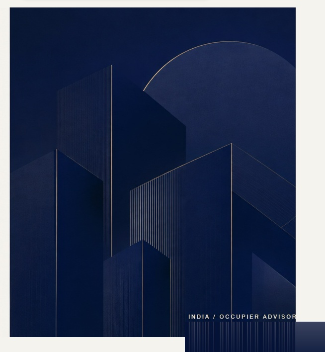 Abstract contemporary commercial architecture representing India occupier advisory
